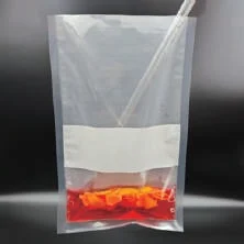 Sterile Sample Bags, 380×254, 92oz/2700ml, NYPE100, Full-page PE filter, Iron wire width0.5MM/2.5MM, Cs/1000 (4x250), 1000/pk