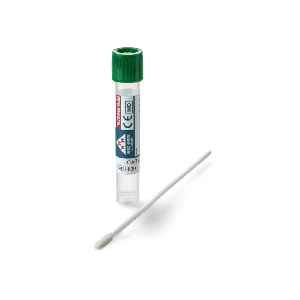 LMS-Swab Cary Blair, foam swab, standard tip, green screw cap