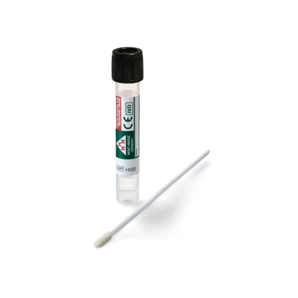 LMS-Swab Thio Broth, flocked swab, standard tip, black screw cap, contains 2 ml of liquid Thio Broth medium