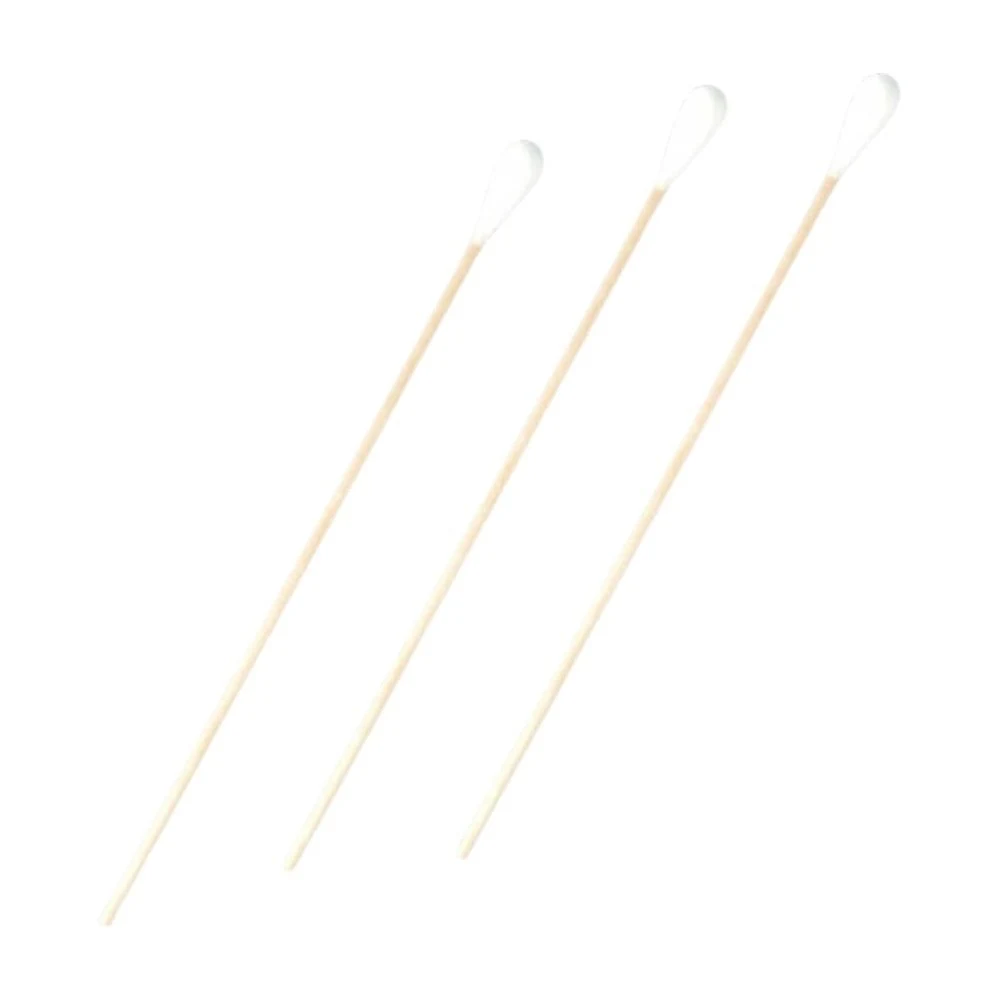 Cotton swab WA 2, 200x3mm wooden stick, head approx. 9,5-10,5 mm x 27-32 mm