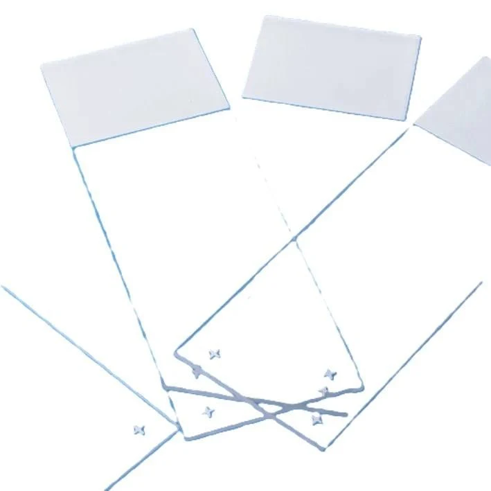 Superfrost slides, WHITE, ground edges 90°, with cellophane, 26x76x1mm