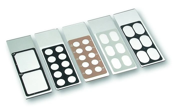 Diagnostic cell slides, different standard sizes