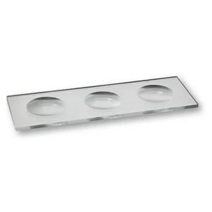 Microscopic slides with cavity, with 3 cavities
