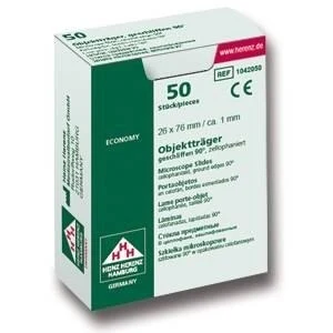 Microscopic slides, Classic-Line, ground edges 90º, box cellophanized