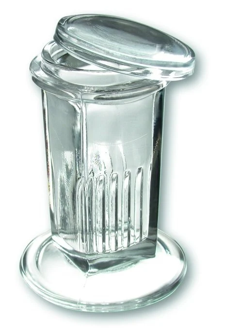 Coplin staining dish, for 10 slides, soda glass