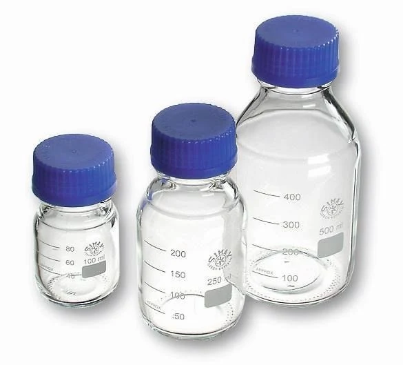 Safety laboratory bottles – clear glass, 250 ml