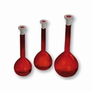 Volumetric flasks – amber glass, 10 ml SJ 7/16
