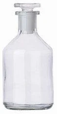 Reagent bottles, narrow mouth, Clear glass., 1,000