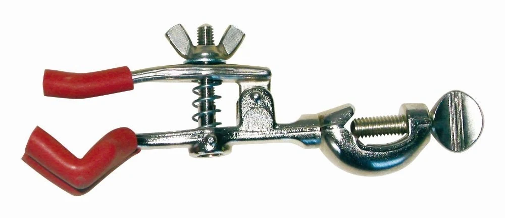 Burette clamp with boss, span 0 – 40 mm