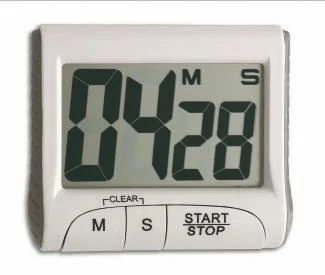 Digital countdown timer and stopwatch, < 99 min, 59 sec