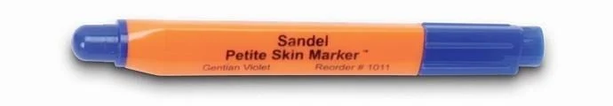 Skin marker, small, blue, non sterile