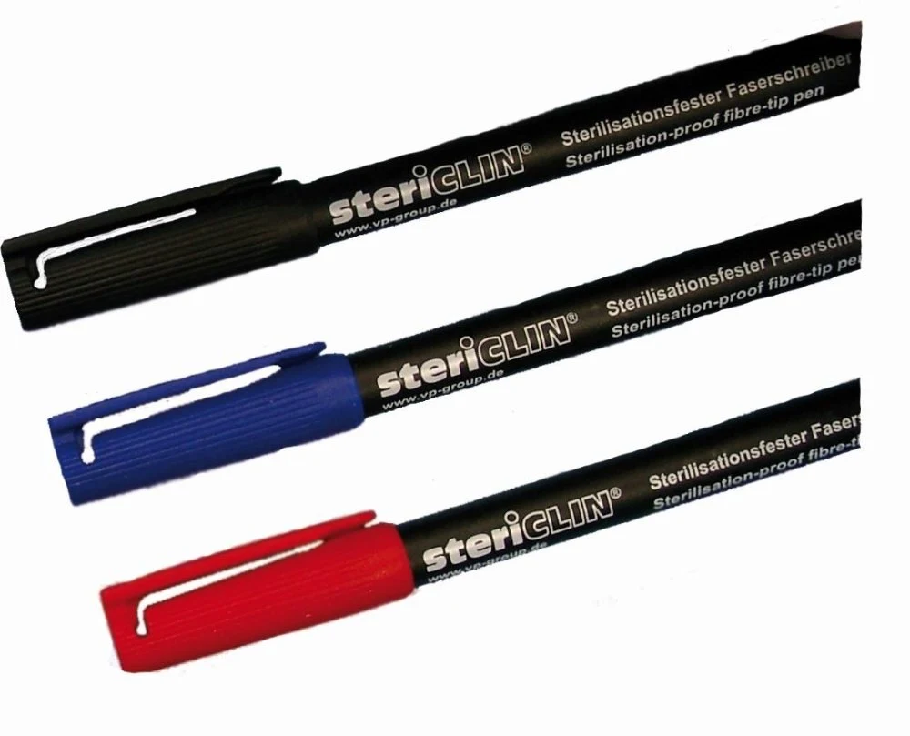 Sterilization-proof fibre-tip pen, cellaneous accessories, blue