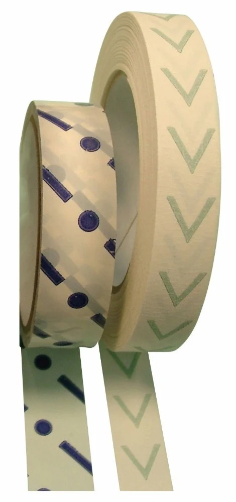 Sterilization tapes for dry heat (indicator tapes), 19mm x 50m, 48 rolls/carton
