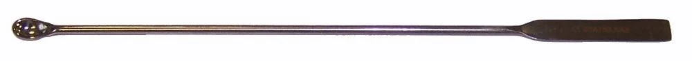 Micro spatula spoon 140 x 5 mm, 18/8 steel
