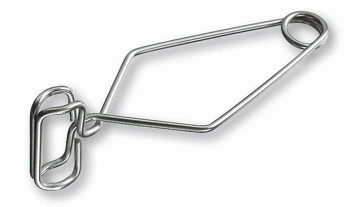 Test tube clamps, metal, stainless steel