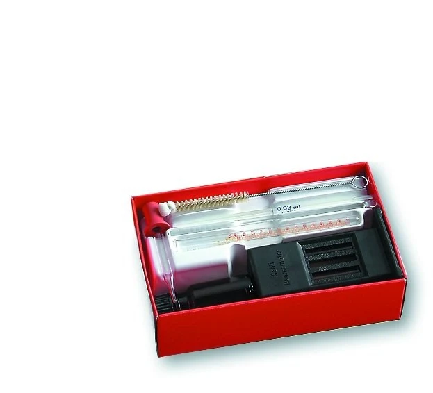 Haemometer acc. to Sahli, with 2 coloured glass sticks, complete in a case, without CE