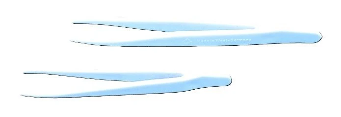 Forceps, PMP, length 145 mm, white, pointed, elastic white, pointed, elastic, autoclavable at 121°C