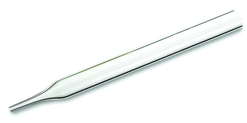 Dropping pipettes pointed, 80 x 7 x 0.7 mm, glass, without rubber teat