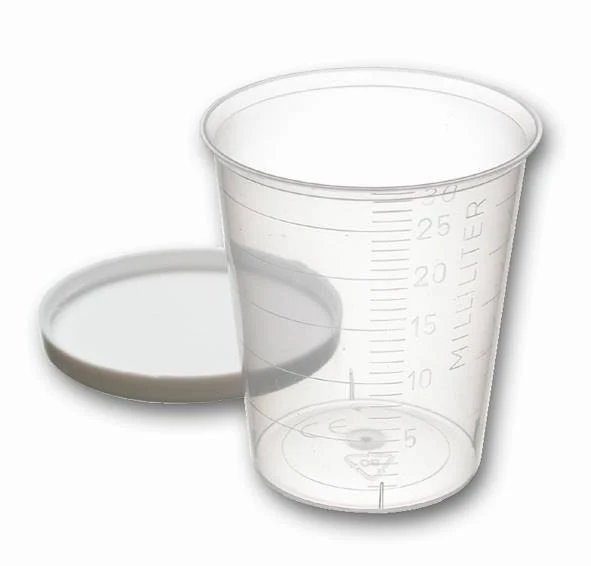 Lids for medicine cups, white, PE, 1090507
