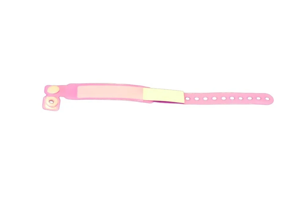 Identificaton bracelets, PVC, baby, blue, 16 x 2 cm