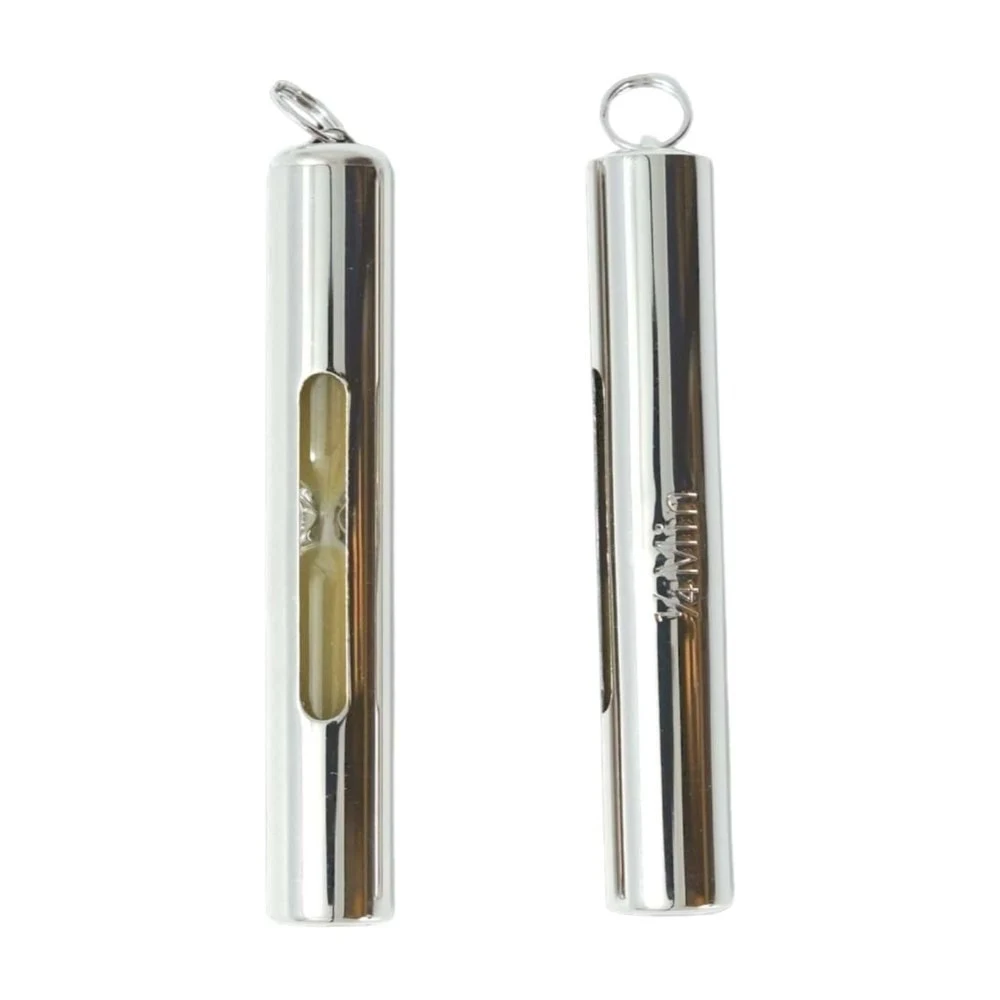 Sand timer approx. 1/4 min. with cover made of nickle