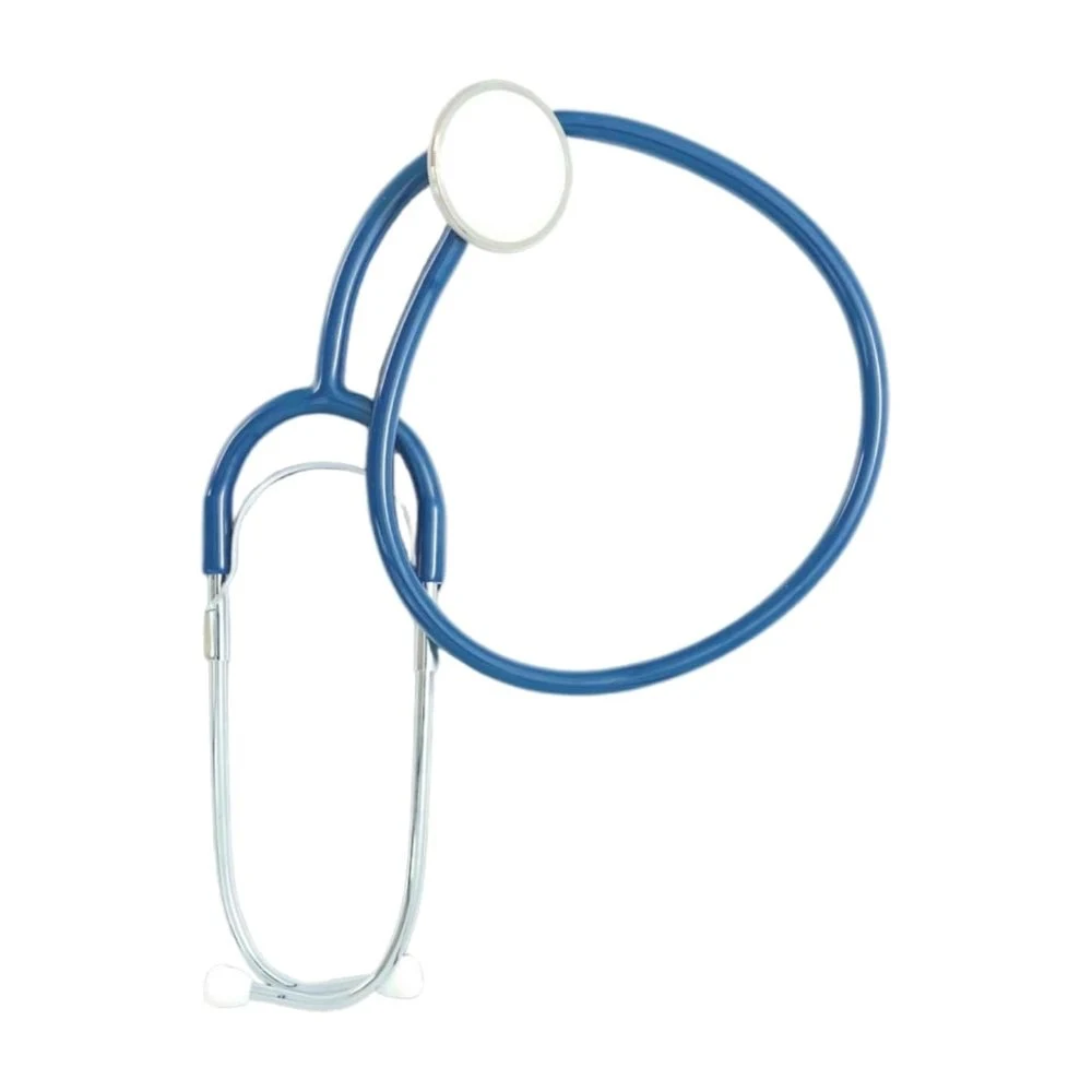 Stethoscope, blue tube with single breast-piece