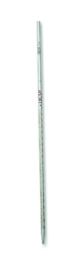 Serol. pipettes, 0.5 ml : 1/100, AR-glass, class B, amber graduation