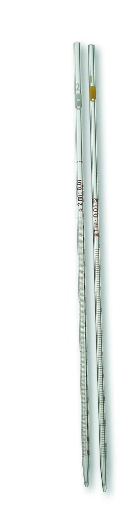 Messpipette AS, 2 ml : 1/100, braune Graduierung