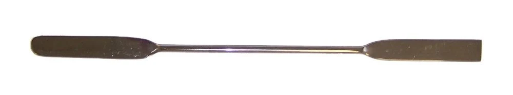 Micro double spatula 150 x 5 mm, steel 18/8