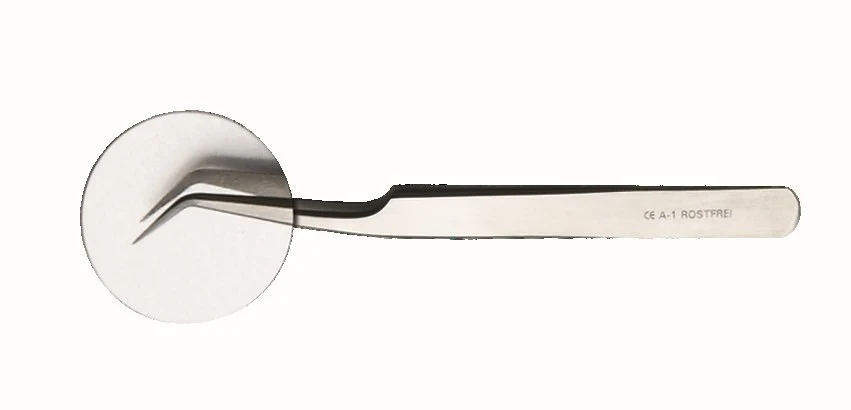 Watchmaker-Forceps No. 7, approx. 11.5 cm, bowed, A1 quality, without CE