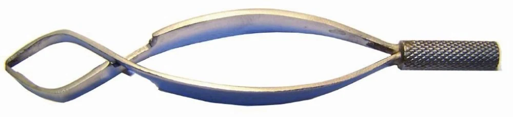 Tick forceps, without handle, approx. 9 cm, flat