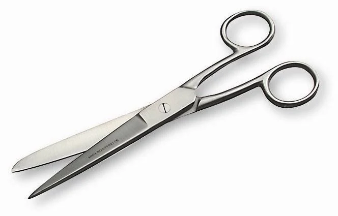 Scissors, stainless steel, without CE, Household-scissors, 18.0 cm