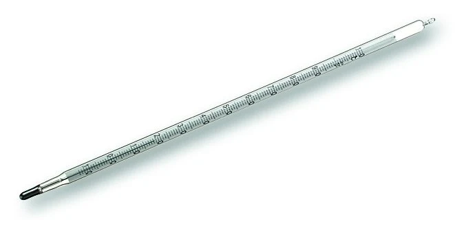 Chemical thermometers, green petroleum filling, –10 °C to +360 °C