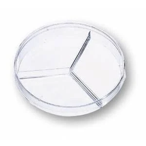 Petri dishes, 3-parts, PS, 90 x 14,5 mm, with vents, machine sterile