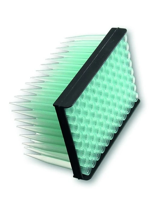 Filled trays, Gilson tips, with yellow (1130421)