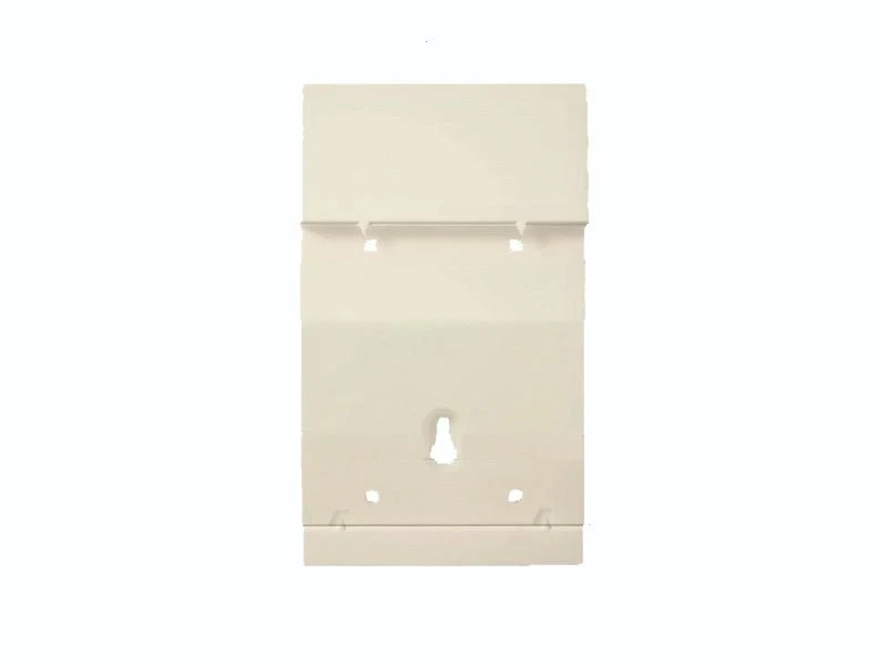 Wall mount rack for gloves/tissue boxes, DRACULA® universal box holder, 9.5 x 16.5 x 2 cm, white