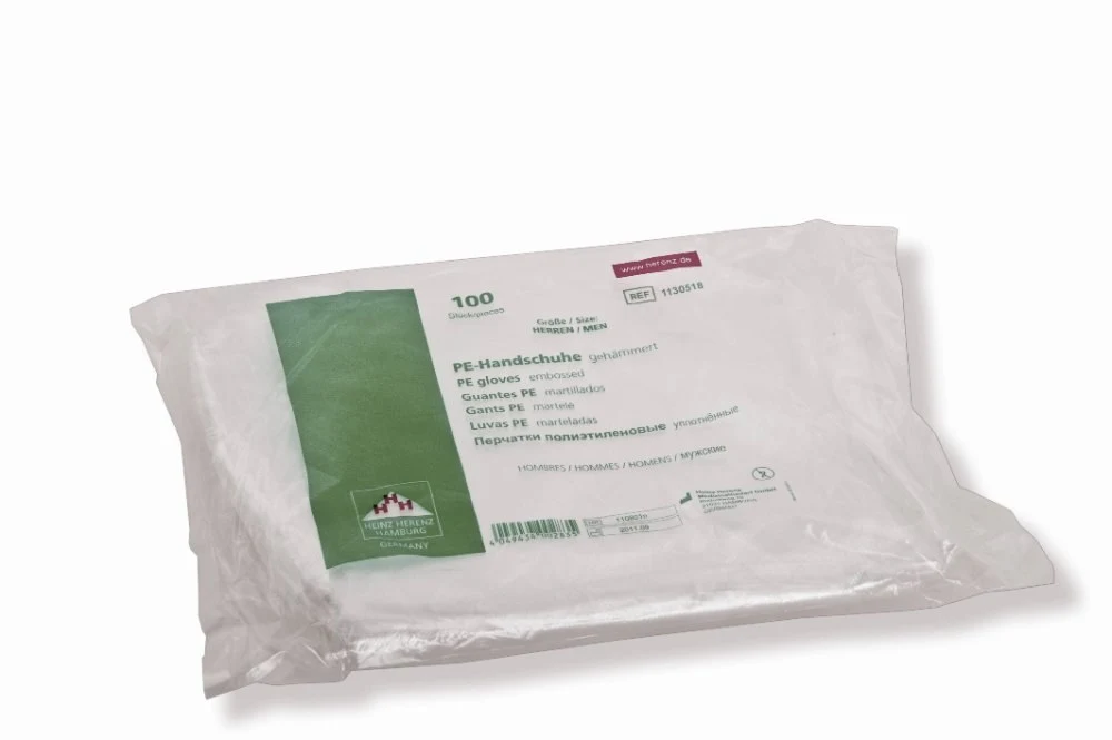 PE examination gloves, for women, PE bag