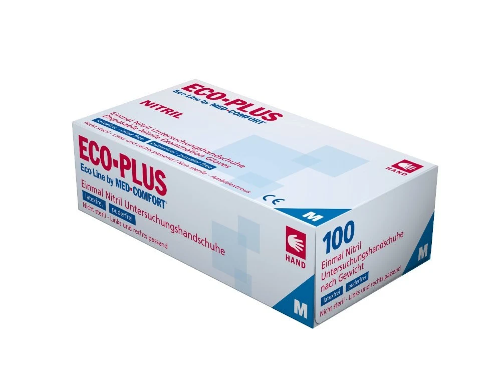 Nitrile gloves for technical trade, white, size L
