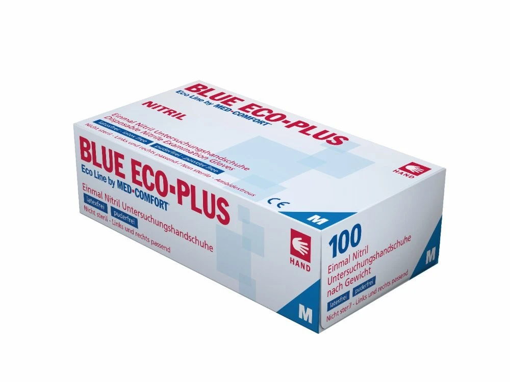 Nitrile gloves for technical trade, blue, size S