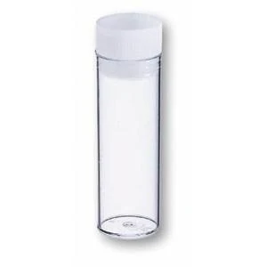 Tube PS, 22 x 62 mm, 20 ml, pressure cap PE natural mounted, without spoon