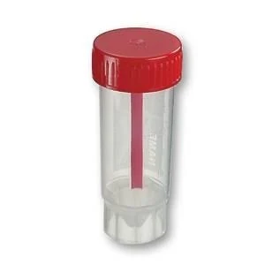 Faeces container/Universal container, 30 ml, PP, with spoon