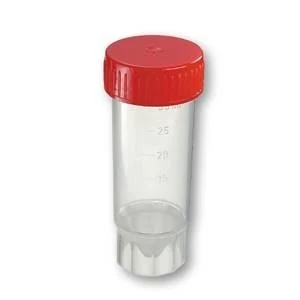 Faeces container/Universal container, 30 ml, PP, without spoon