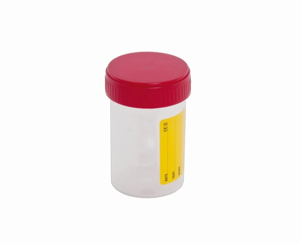 Specimen containers, with label
