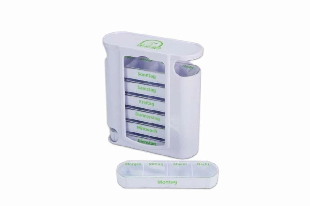 Weekly dispenser, 11.4 x 4.3 x 12.8 cm