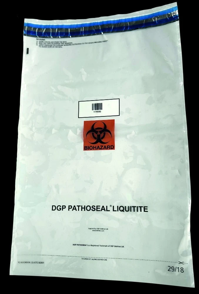 Pathoseal Liquitite 720 x 450 mm, for the transport of diagnostic samples, liquid-tight, with UN 3373 No.
