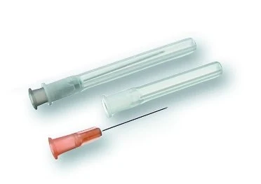 Disposable needles, No. 20, sterile, Luer, single packed, colour code grey, 27G x 3/4", 0.42 x 19 mm