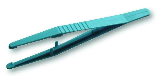 Medical tweezer, glass fibre reinforced PP, 12.5 cm, sterilizable