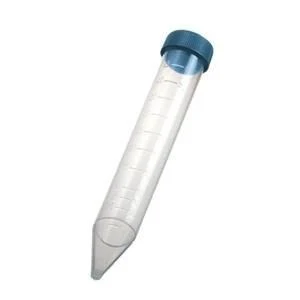 Centrifuge tubes 15 ml, PP, non-sterile, blue screw cap, graduated, conical