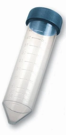 Centrifuge tubes 50 ml, PP, screw cap blue, conical, non-sterile, graduated