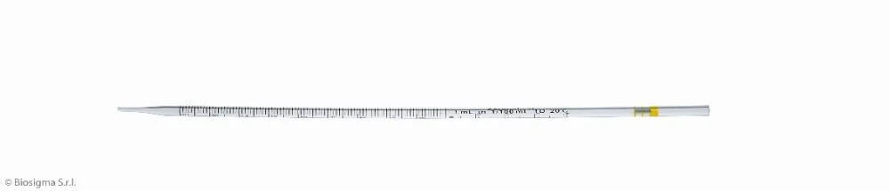 Serological pipette CLEARLine®, 1 ml in 1/100, single packed sterile, high transparency polystyrene
